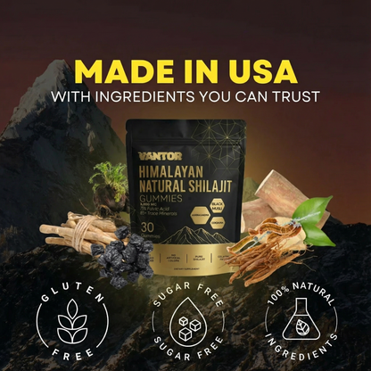 VANTOR LABS™ 6-In-1 Shilajit Gummies