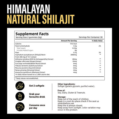 VANTOR LABS™ 6-In-1 Shilajit Gummies